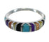 Multicolor Southwestern Sterling Silver Ring Size 5-1/4 YX76241